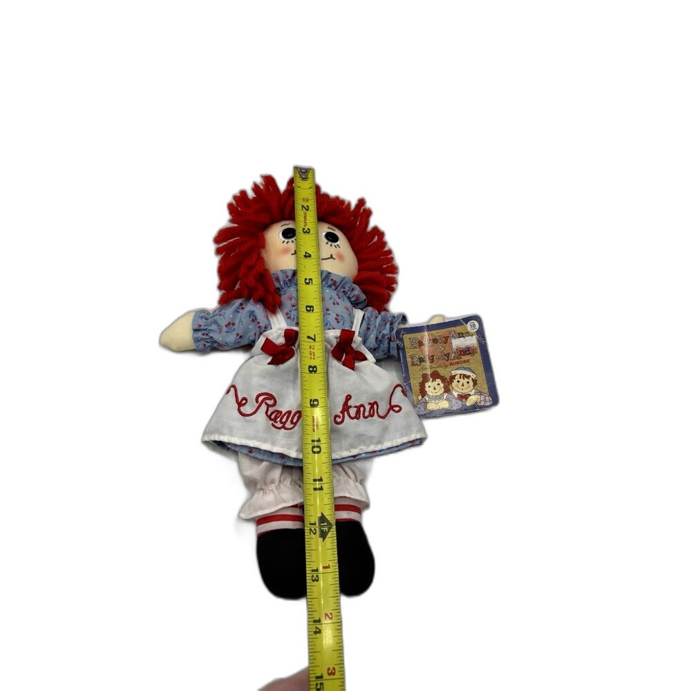 Handmade By Aurora Hasbro Raggedy Ann Plush 14" Doll With Tag - Picture 9 of 15